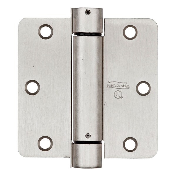 National Hardware National Hardware 3-1/2 in. L Satin Nickel Spring Hinge 1 pk N350-835 - main
